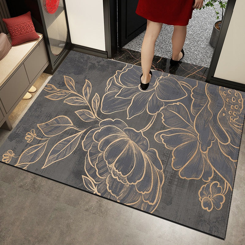 new arrival entrance door mat bathroom absorbent non-slip floor mat diatom mud cuttable carpet entrance door mat