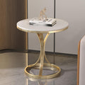 Accessible luxury slate coffee table iron bracket small apartment for home living room sofa side table modern casual balcony small round table