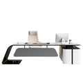 Accessible luxury paint desk casual creative classy president boss desk fashionwhite manager supervisor desk and chair combination