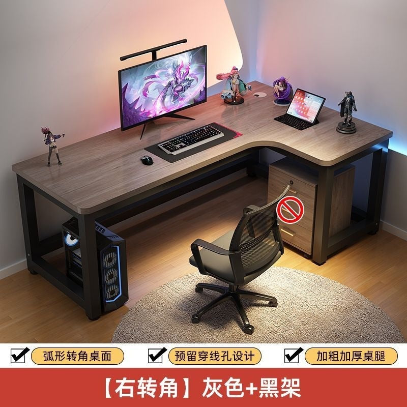 Computer desk desktop home electric competitive table and chair bedroom corner office table student study table new chinoiserie large desk