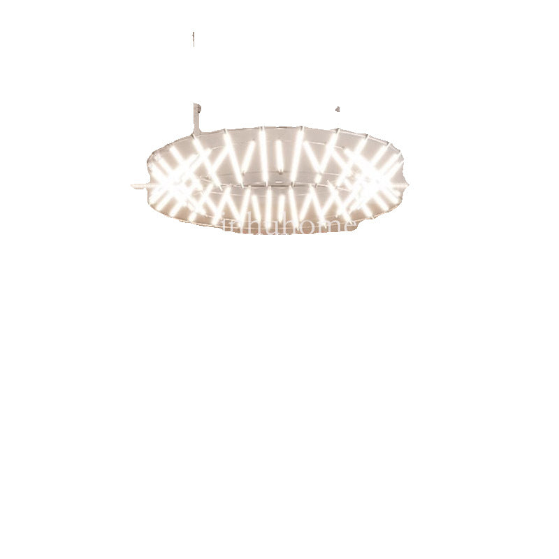 Hotel private room round chandelier - modern minimalist style for lounges, dining tables, villas, clubs, and living rooms - designer mazar lamp