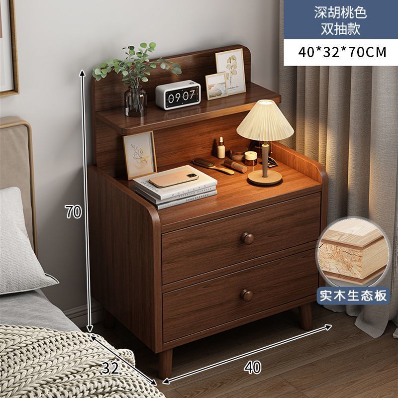 Bedside table bedroom for home widened bedside small cabinet with drawer storage cabinet rental house solid wood scandinavian style