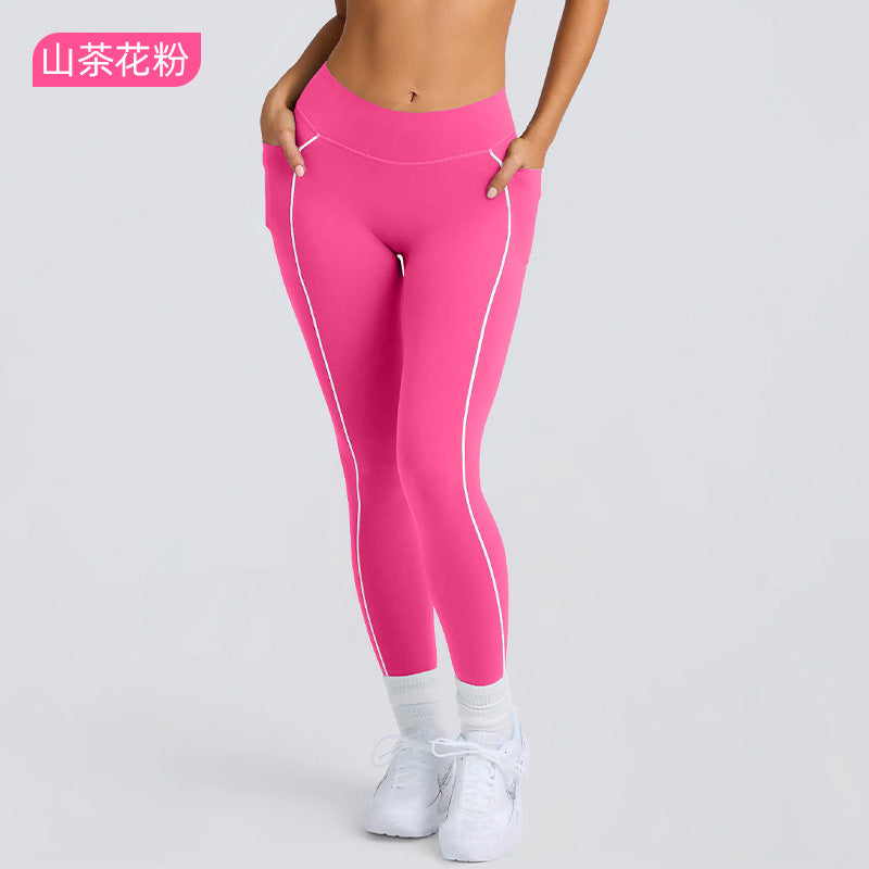 Tube toptops strapless pants high elastic back sports intimates bra non-slip running pilates yoga suit