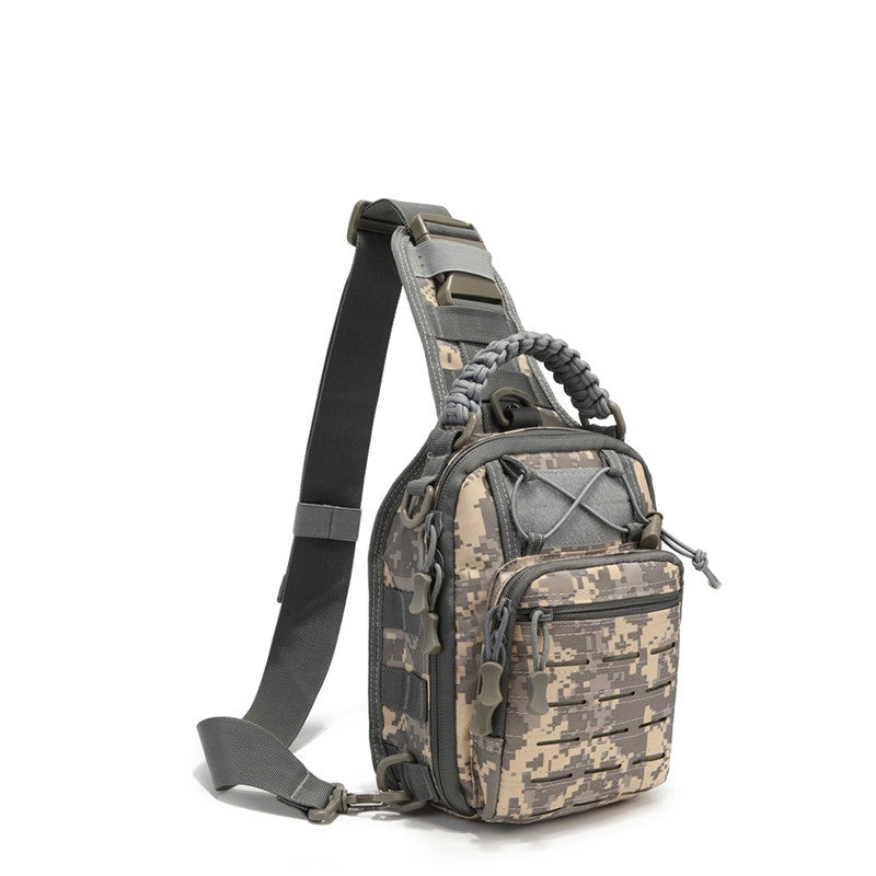New multi-functional laser breast bag, waterproof portable breast bag for outdoor sports travel, men's shoulder messenger bag.