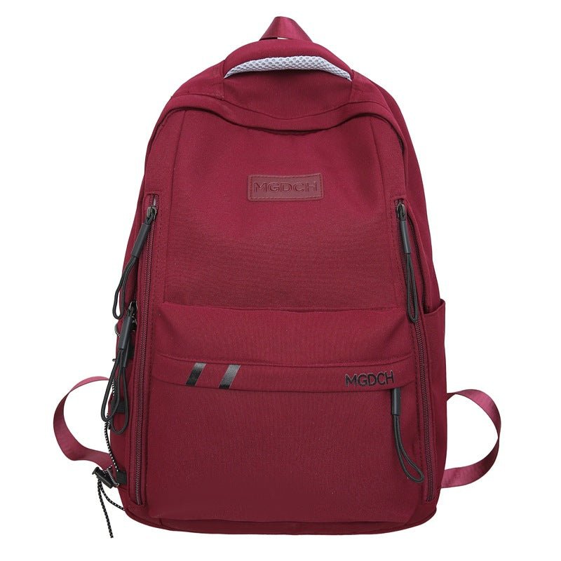 Schoolbag Female College Students Japanese Hong Kong Style Large Capacity Backpack Male High School Students Middle School Students Leisure Travel Backpack Tide