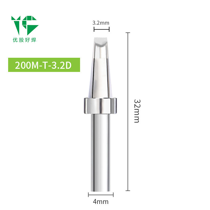203H electric soldering iron head 90W high frequency welding table 200 Luo iron head pointed nozzle horseshoe nozzle knife head welding table universal ferrochrome head