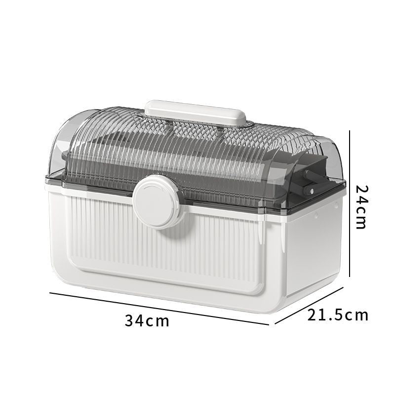 Medicine box storage box household portable multi-layer medical box home version medicine box large capacity transparent medicine storage box