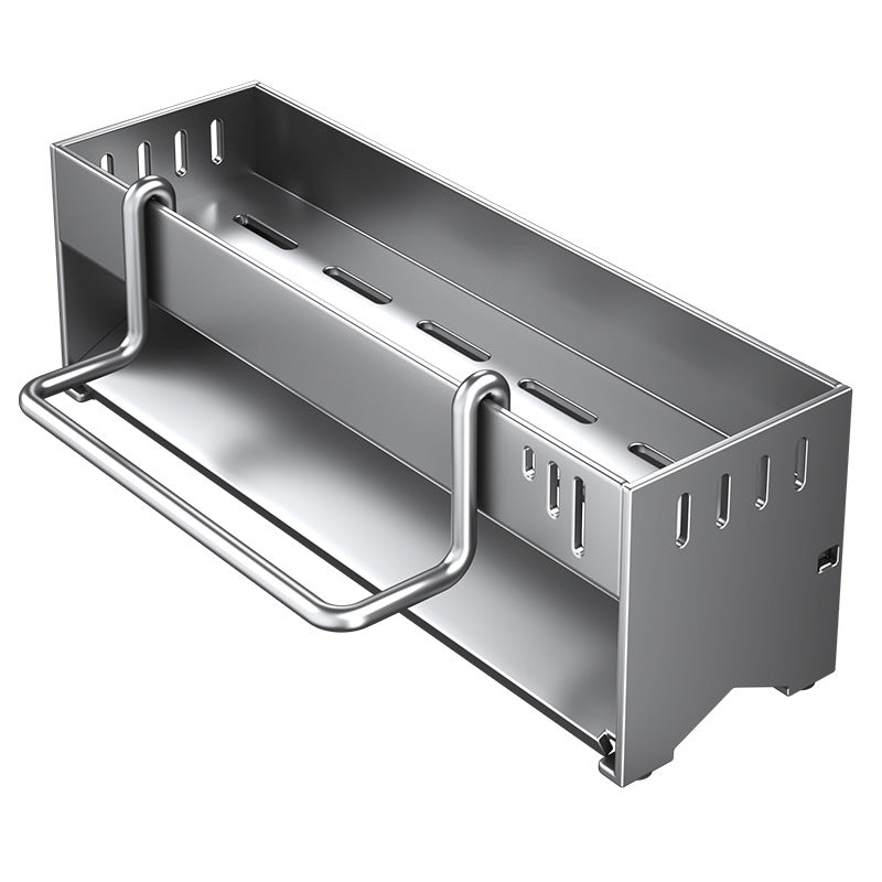 Stainless steel sponge rack, kitchen rack, sink drain rack, rag rack, steel wire ball storage rack, one piece will be sent on behalf of you.