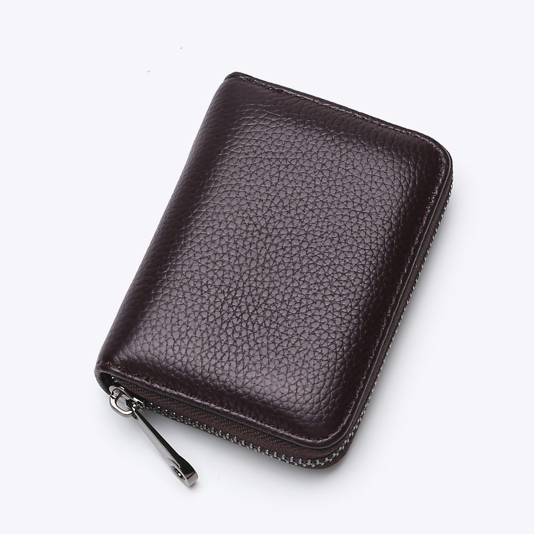 New organ card bag, large capacity, multi-card position, ID card holder, women's anti-theft zipper wallet, fashionable pu card bag.