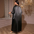 african women's v-neck loose plus size dress -  sequin fashion robe dress