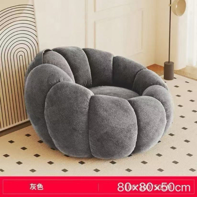 Cream lazy pumpkin tatami Internet celebrity living room small apartment rotating single sofa balcony bedroom leisure chair