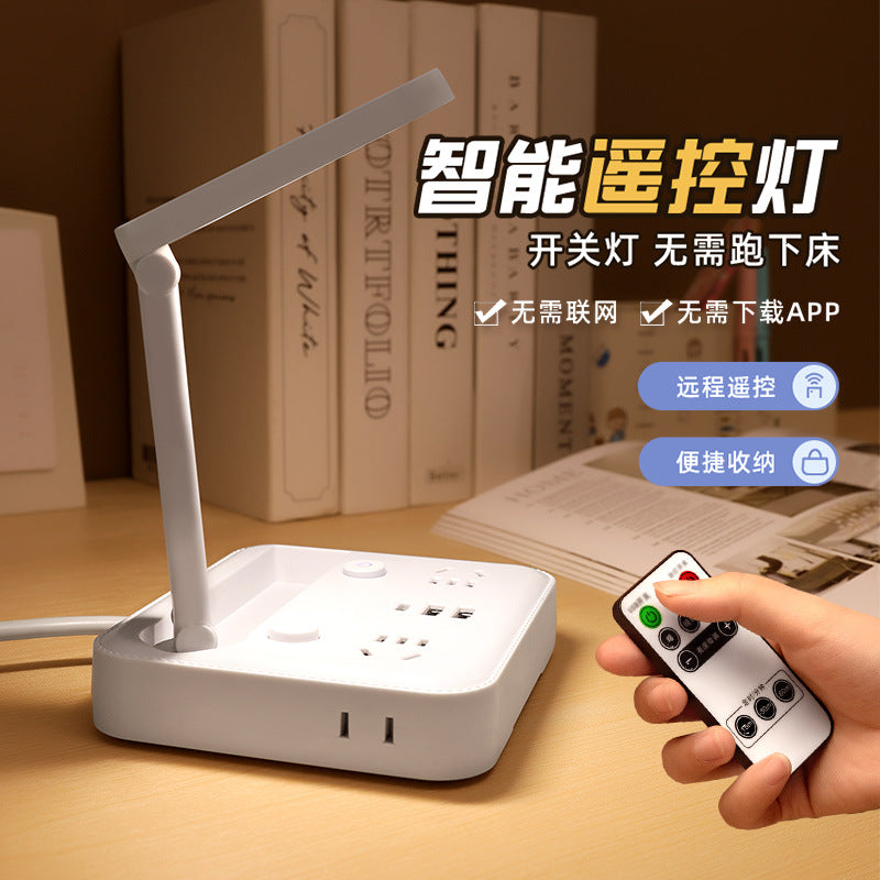Socket reading desk lamp - plug-in eye protection study light for students, dorm room bedside lamp, bedroom night light for sleep