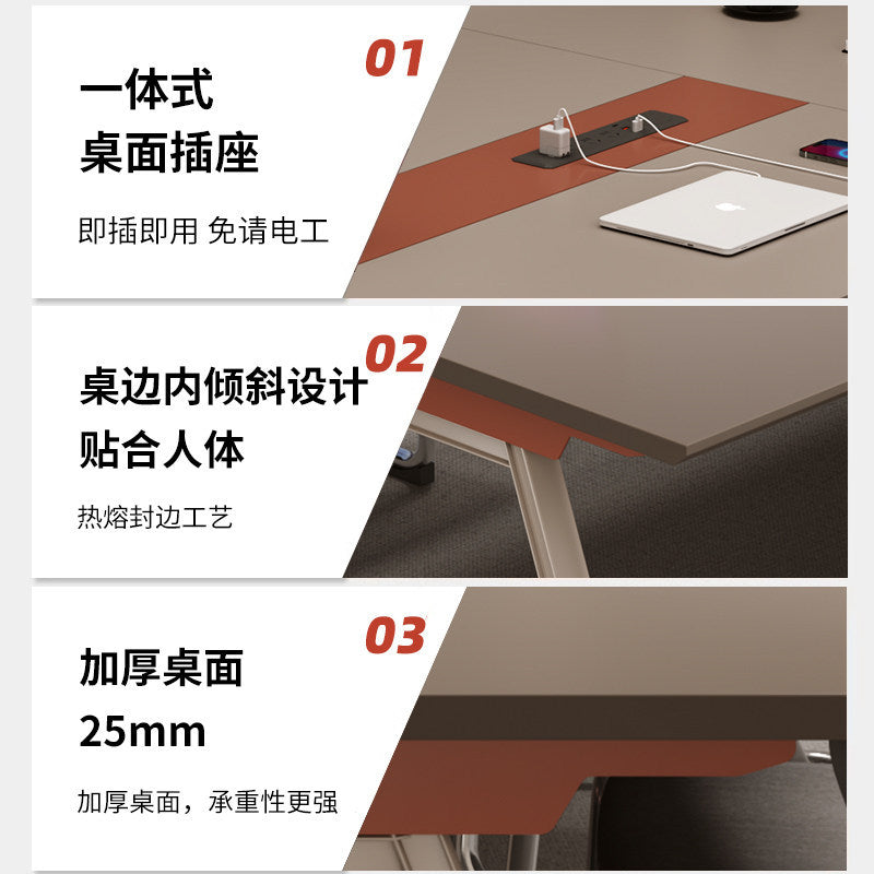 Saint li conference table long table casual modern large and small conference room reception table and chair combination training table office desk