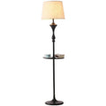 American retro floral bedroom wallpaper french living room sofa hotel background wall living room high-end vintage floor lamp