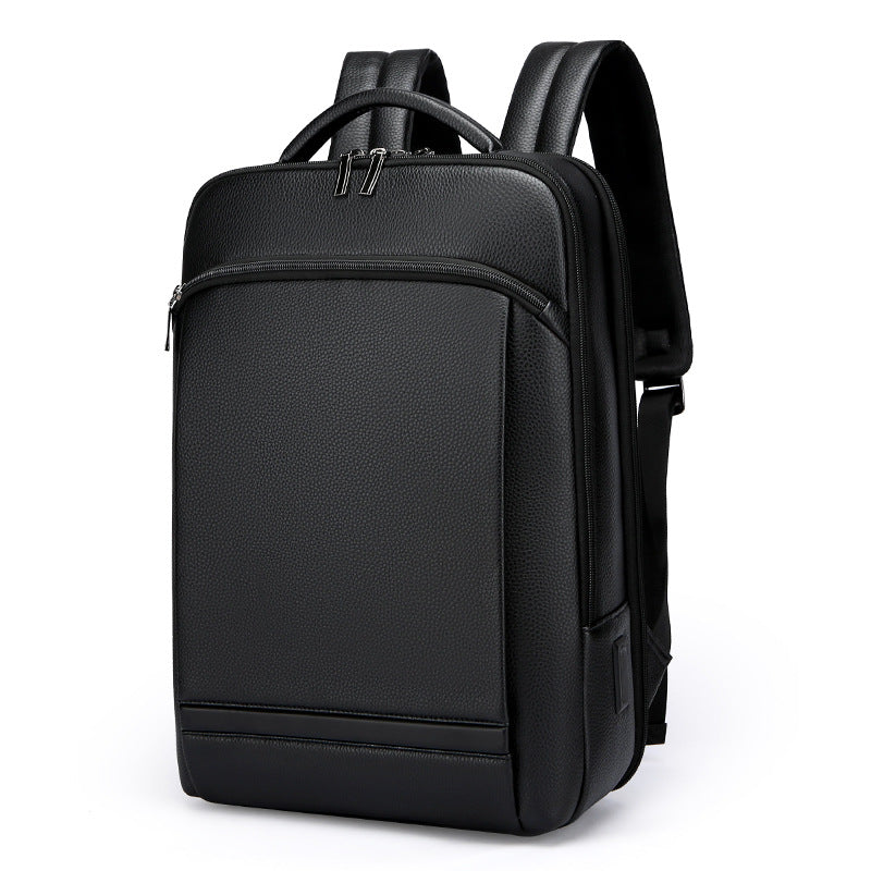 Spring and summer backpack 2024 new large-capacity business backpack men's simple casual computer bag logo