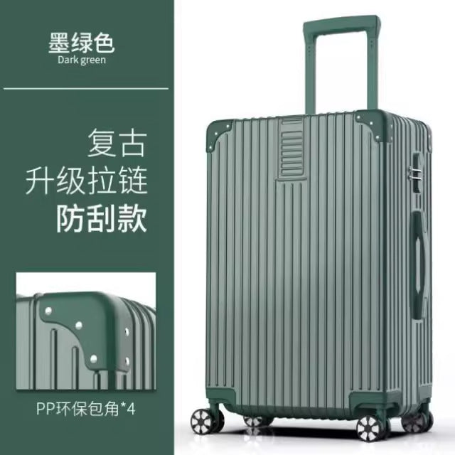 Luggage box for women, small 20inch pull rod box, universal wheel 24inch male student, durable and strong password travel leather box