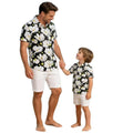new product boys' hawaiian shirt pattern printing short-sleeved shirt beach southeast asian boys' tropical shirt