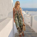 Amazon european new arrival  fashion striped casual vacation jumpsuit summer women's