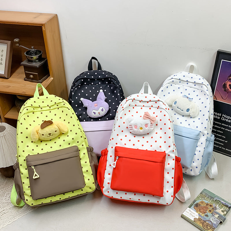 New student backpack Korean version small fresh cartoon cute women's schoolbag simple fashion travel large capacity backpack