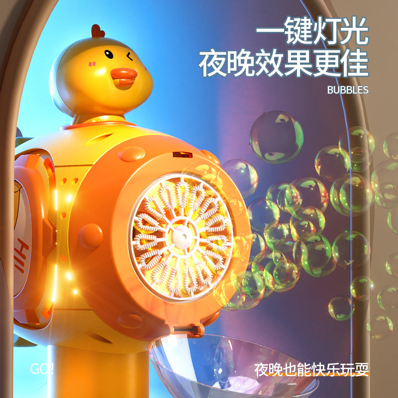New trendy windmill bubble machine - fully automatic handheld light-up bubble wand for kids - outdoor toy gift for boys and girls