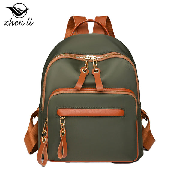 Zhenli  backpack new trend fashion large capacity leisure bag simple travel women's backpack