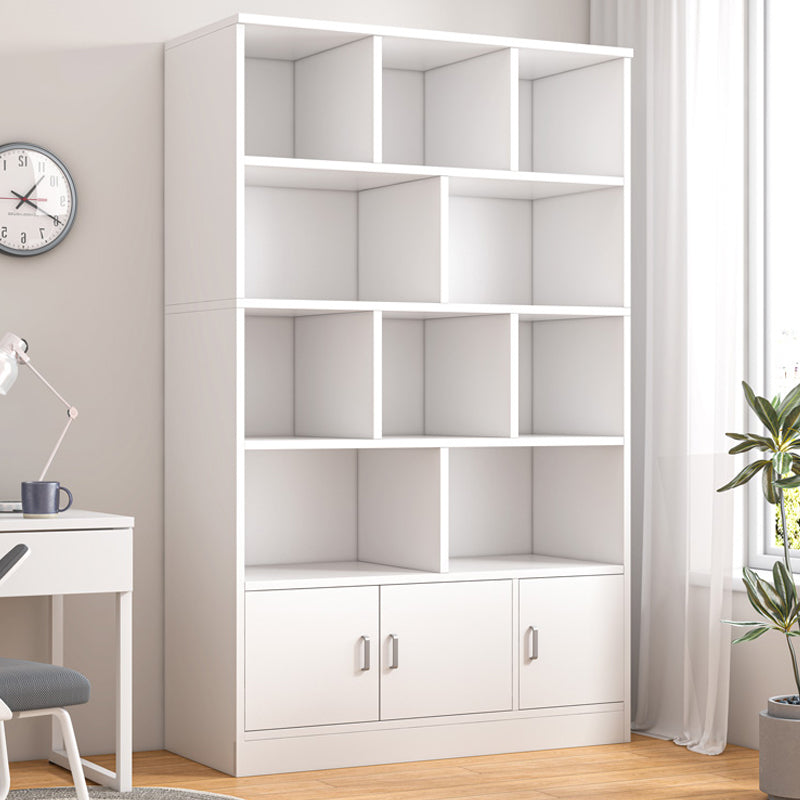 Simple bookshelf floor-to-ceiling against the wall, living room shelf layered storage rack, storage cabinet integrated, simple household bookcase