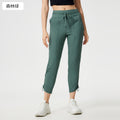 Spring/summer lightweight breathable ice-feel casual sports pants for women - two-way wear, slimming, running & fitness straight-leg pants dss070
