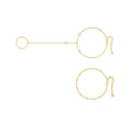 European and american new fashion minimalist bracelet finger bracelet 14k gold plated layered stackable women's jewelry bracelet
