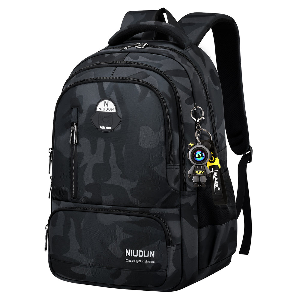 2026 new elementary and middle school boys' lightweight ergonomic backpack, high school girls' large capacity backpack