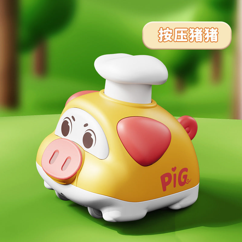 【carefully selected】kids' educational & fun toy car - press-and-go cartoon animal design - perfect gift for boys & girls, ideal for kindergarten