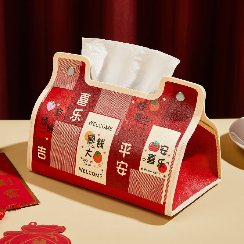 New Year's festive carton thriving wedding room wedding celebration decoration storage box Chinese home furnishings gift box