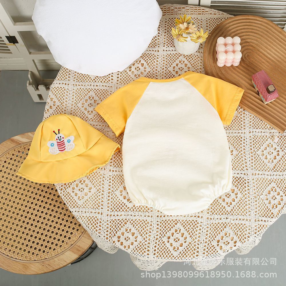 Newborn baby summer rompers - adorable onesies for boys & girls, perfect for full month & 100-day celebrations. lightweight summer clothes for crawling babies
