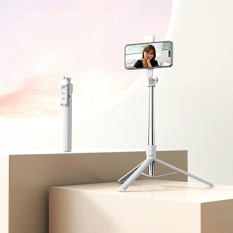 r7l selfie stick 1.7m handheld stabilizer anti-shake r7l telescopic bluetooth remote fill light phone holder