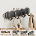 No-drill adhesive clothes hangers, wall-mounted hooks, self-adhesive hooks for entryways, bathroom damage-free hooks