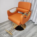 Orange electroplated gold disc does not tilt