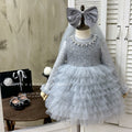 Girls' birthday princess dress - baby thickened vest cake skirt two-piece set