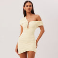 European and american women's clothing  spring/summer new fashion casual sleeveless cutout bodycon mini dress - wholesale for export
