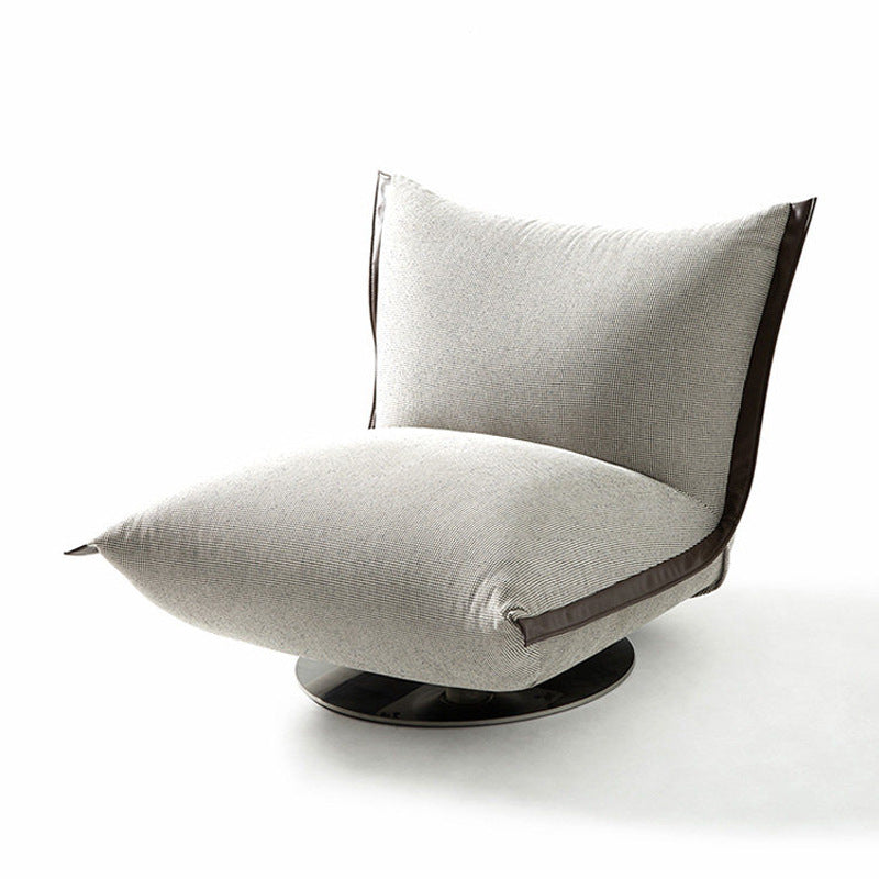 Italian normcoreruffles casual chair fabric bedroom swivel chair accessible luxury modern living room balcony single sofa chair
