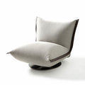 Italian normcoreruffles casual chair fabric bedroom swivel chair accessible luxury modern living room balcony single sofa chair