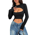 Trendy streetwear t-shirt:  spring/summer new arrival - cropped, slim-fit, two-piece style