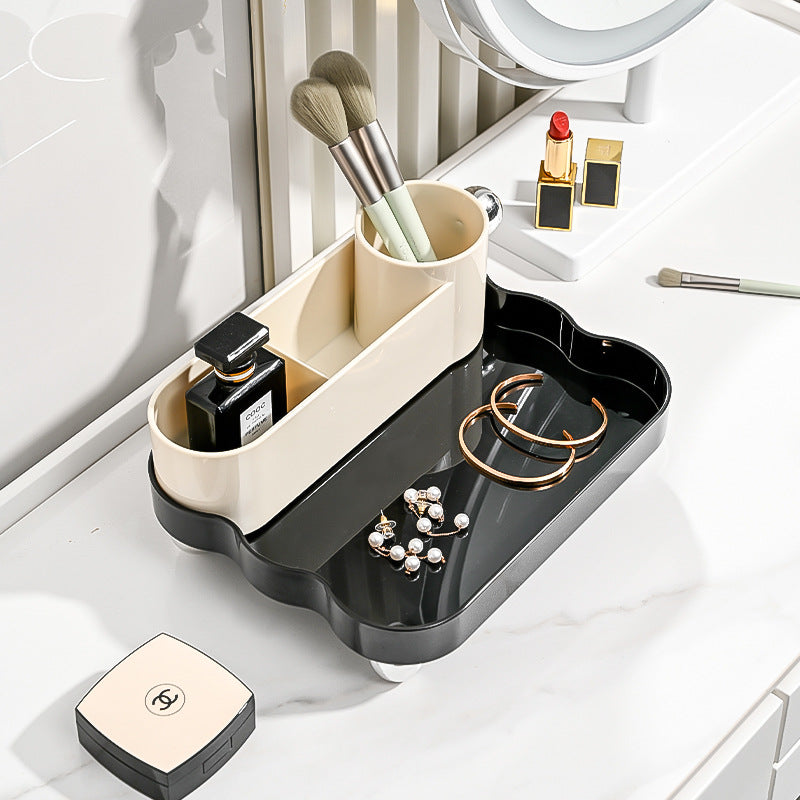 Entrance sundries storage box Office desktop storage set Dresser storage holder Makeup brush storage bucket Pen holder