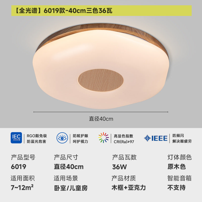 Zhongshan Cream Wind Bedroom Ceiling Light 2025 New Simple Modern LED Romantic Master Bedroom Light Eye Protection Walkway Light