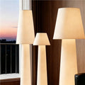Wabi-sabi style all-over luminous large floor lamp, cream style living room, sofa, b&b atmosphere, bedroom fabric lighting