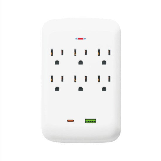 supply of american standard 110v converter socket usb+type-c fast charging strip socket slot expansion multi-hole