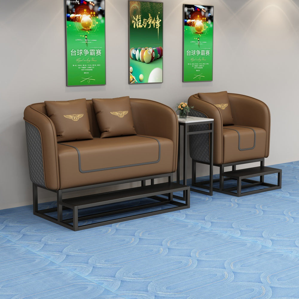 Self-service billiard room rest area viewing chair table tennis hall special viewing sofa classy billiard club casual