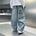 Boys' new autumn denim pants  - spring/autumn kids' pants, loose-fit, stylish boys' trousers for mid-to-large children