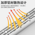 Embedded linear led recessed downlight - rectangular, anti-glare, ideal for living room lighting (no main light)