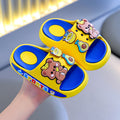 Kids' summer slippers: boys' and girls' indoor home cartoon non-slip soft sole cute outdoor sandals for toddlers and big kids