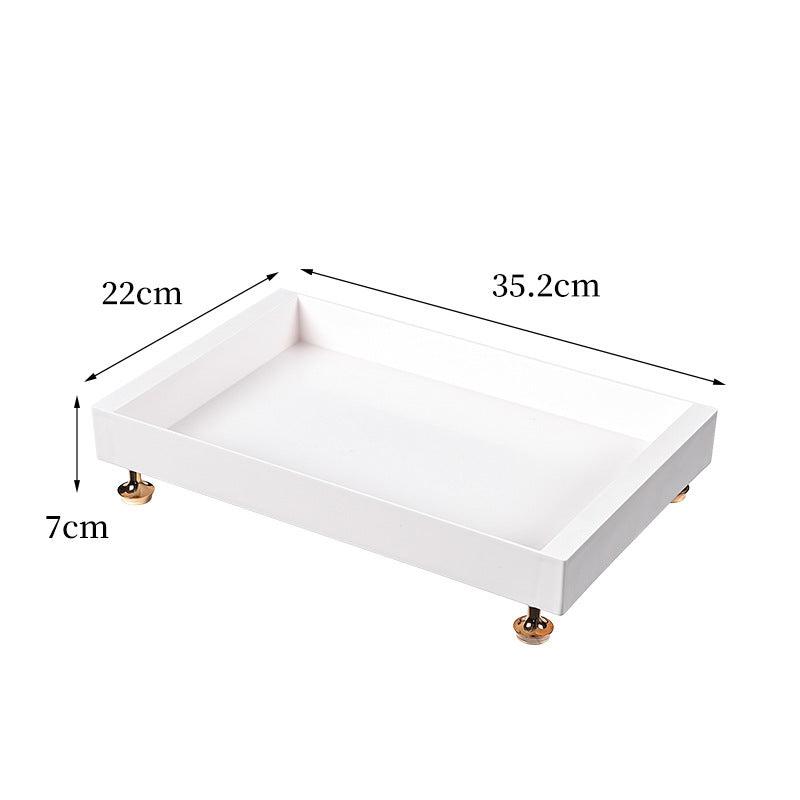 Manufacturer light luxury drain tray household double drain tray kitchen water cup tableware storage box simple filter tea tray