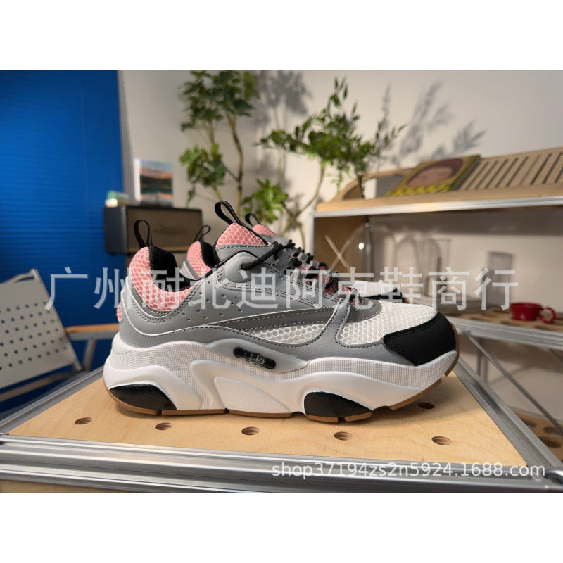 european station new arrivald home b22 sports shoes casualthick solefashionretro breathable men's and women's height increasing running shoes
